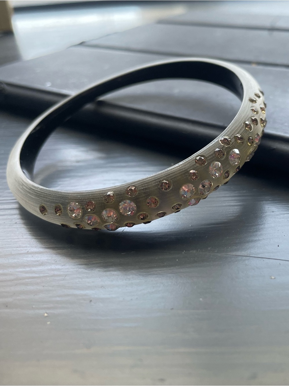 Alexis Bittar Lucite Crystal Studded Bangle